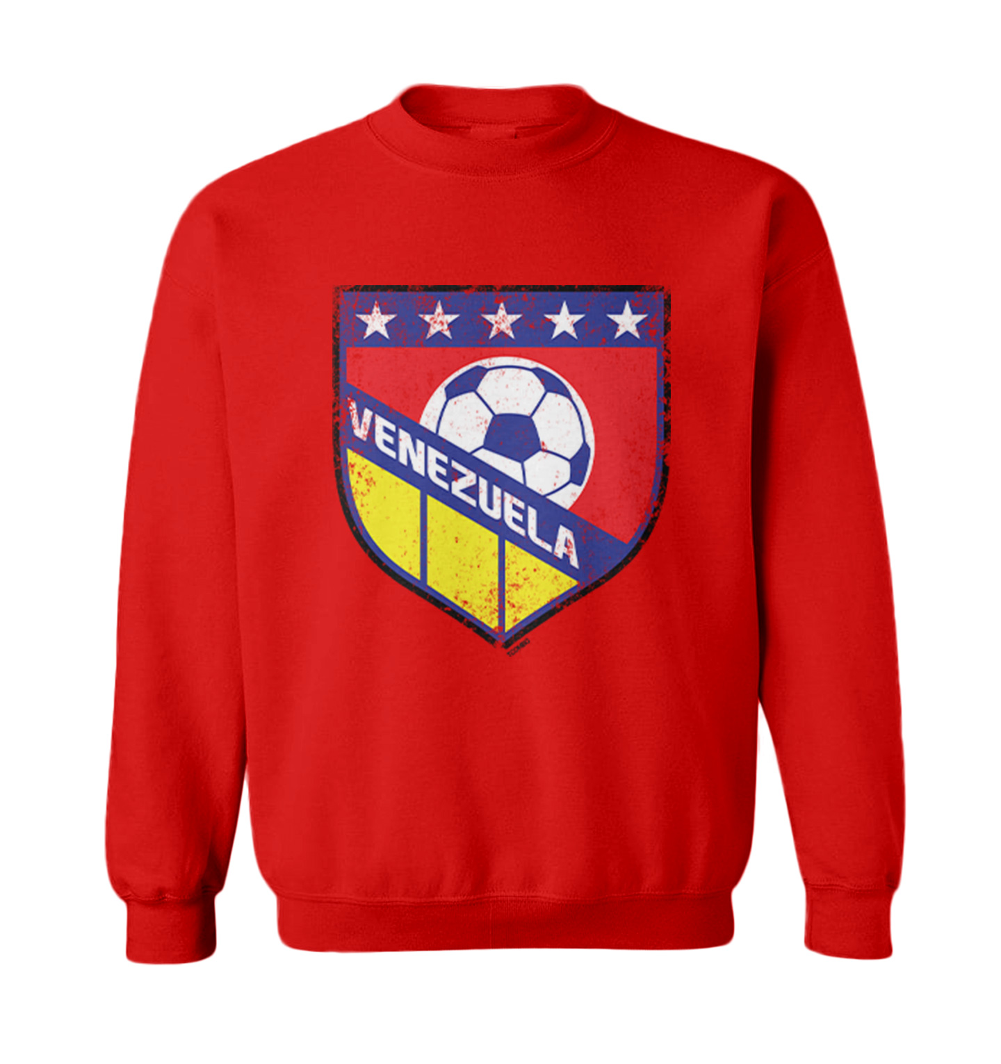 Venezuela Soccer - Distressed Venezuelan Badge Pride Toddler Crewneck Sweater - Picture 7 of 8