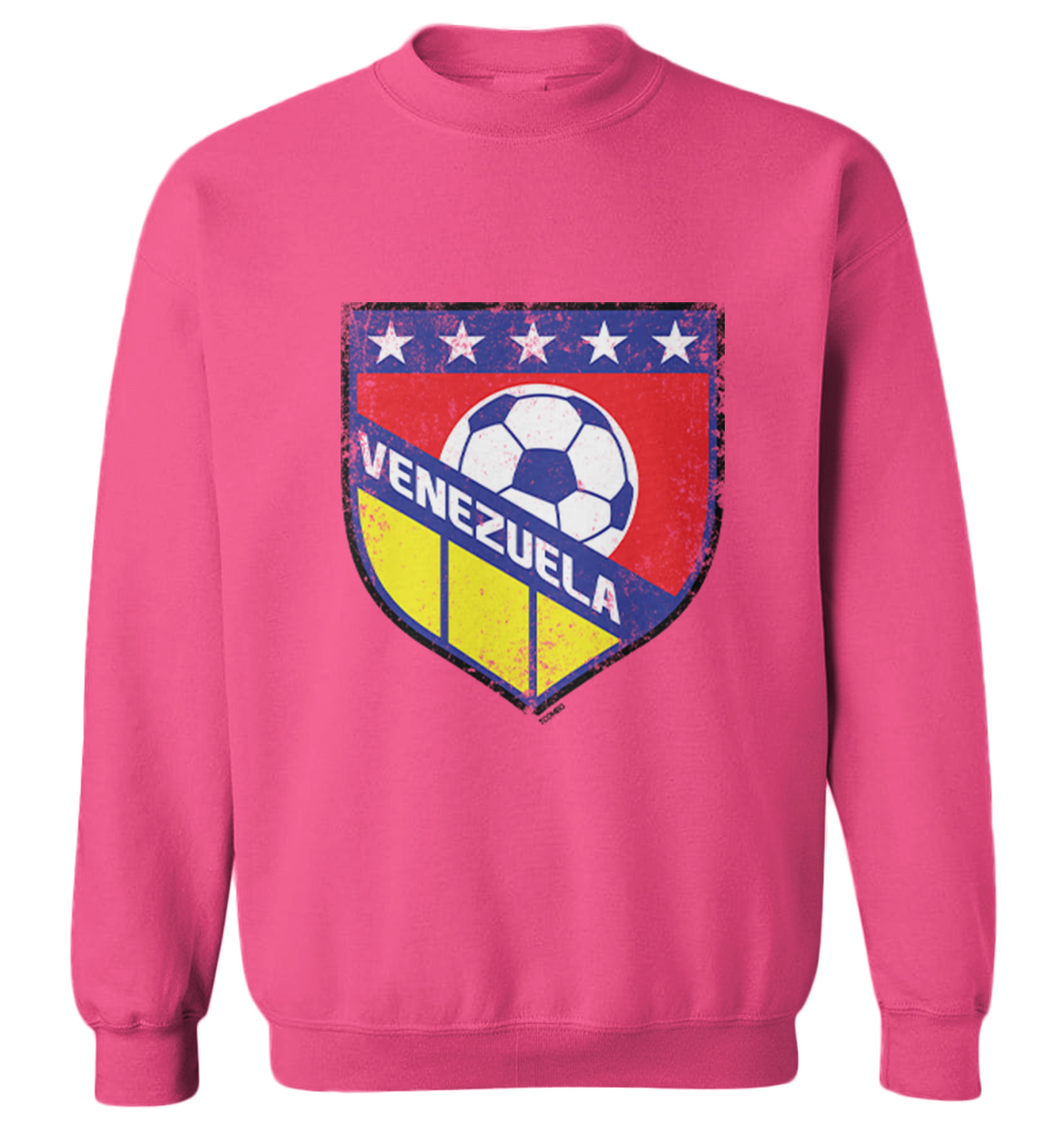 Venezuela Soccer - Distressed Venezuelan Badge Pride Toddler Crewneck Sweater - Picture 6 of 8