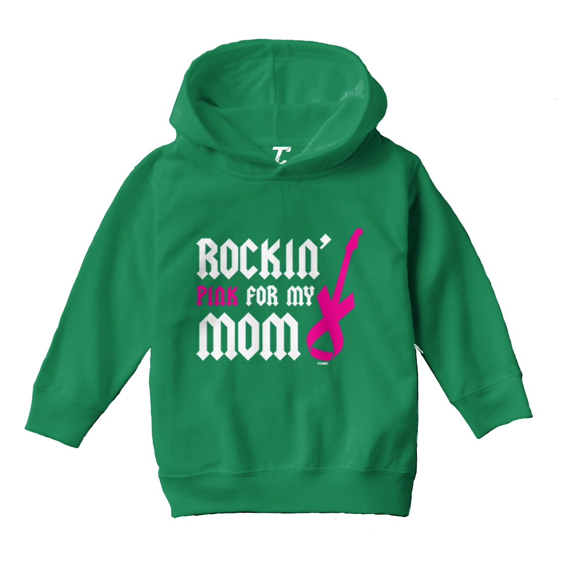 Rockin' Pink For My Mom - Breast Cancer Awareness Toddler/Youth Hoodie - Picture 5 of 12
