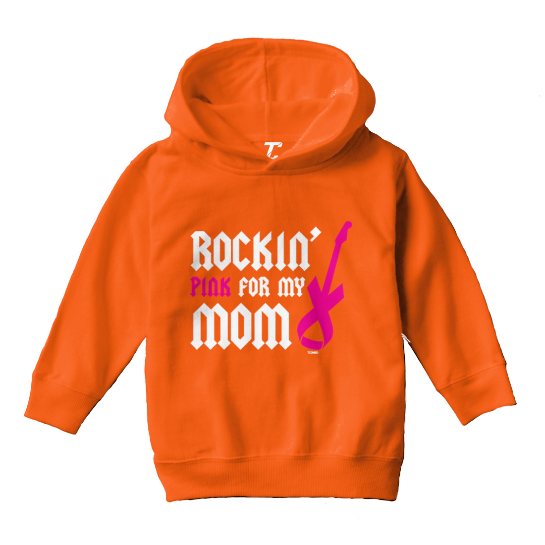 Rockin' Pink For My Mom - Breast Cancer Awareness Toddler/Youth Hoodie - Picture 8 of 12