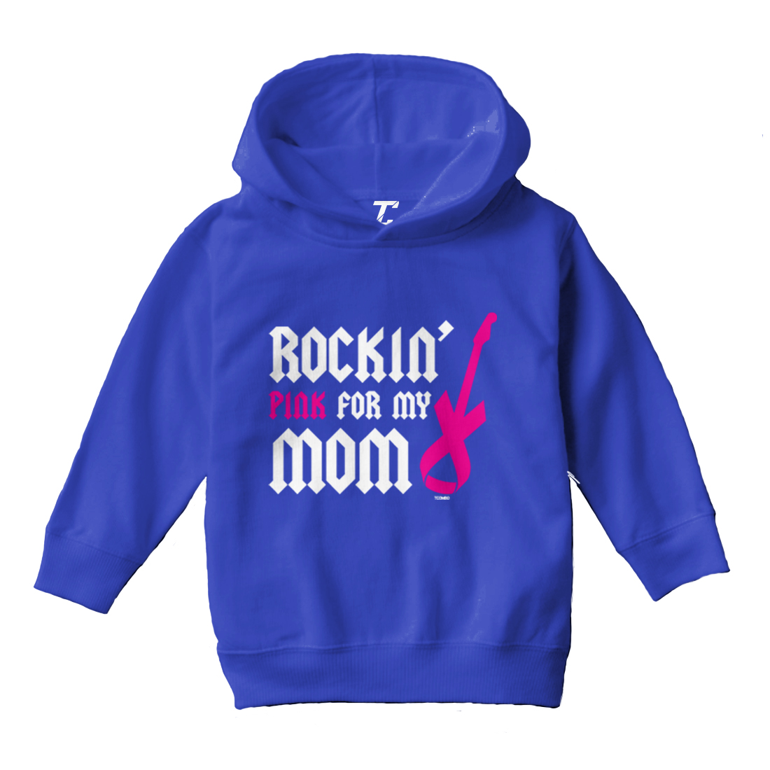 Rockin' Pink For My Mom - Breast Cancer Awareness Toddler/Youth Hoodie - Picture 11 of 12
