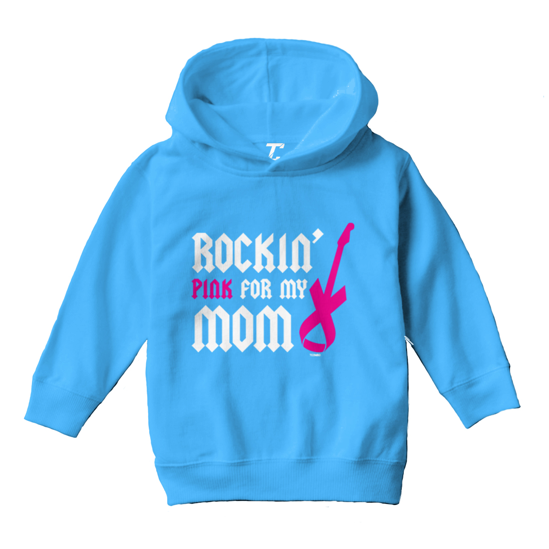 Rockin' Pink For My Mom - Breast Cancer Awareness Toddler/Youth Hoodie - Picture 12 of 12