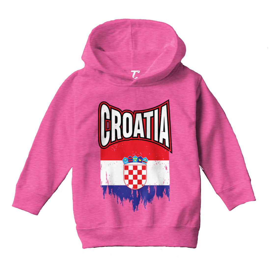 Croatia Torn Flag - Croatian Pride Proud Strong Toddler/Youth Hoodie - Picture 4 of 12