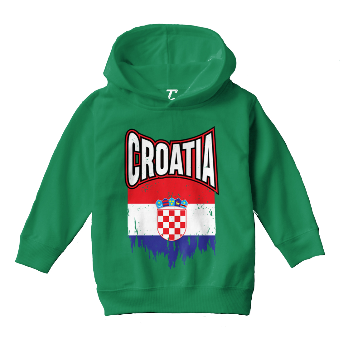 Croatia Torn Flag - Croatian Pride Proud Strong Toddler/Youth Hoodie - Picture 5 of 12