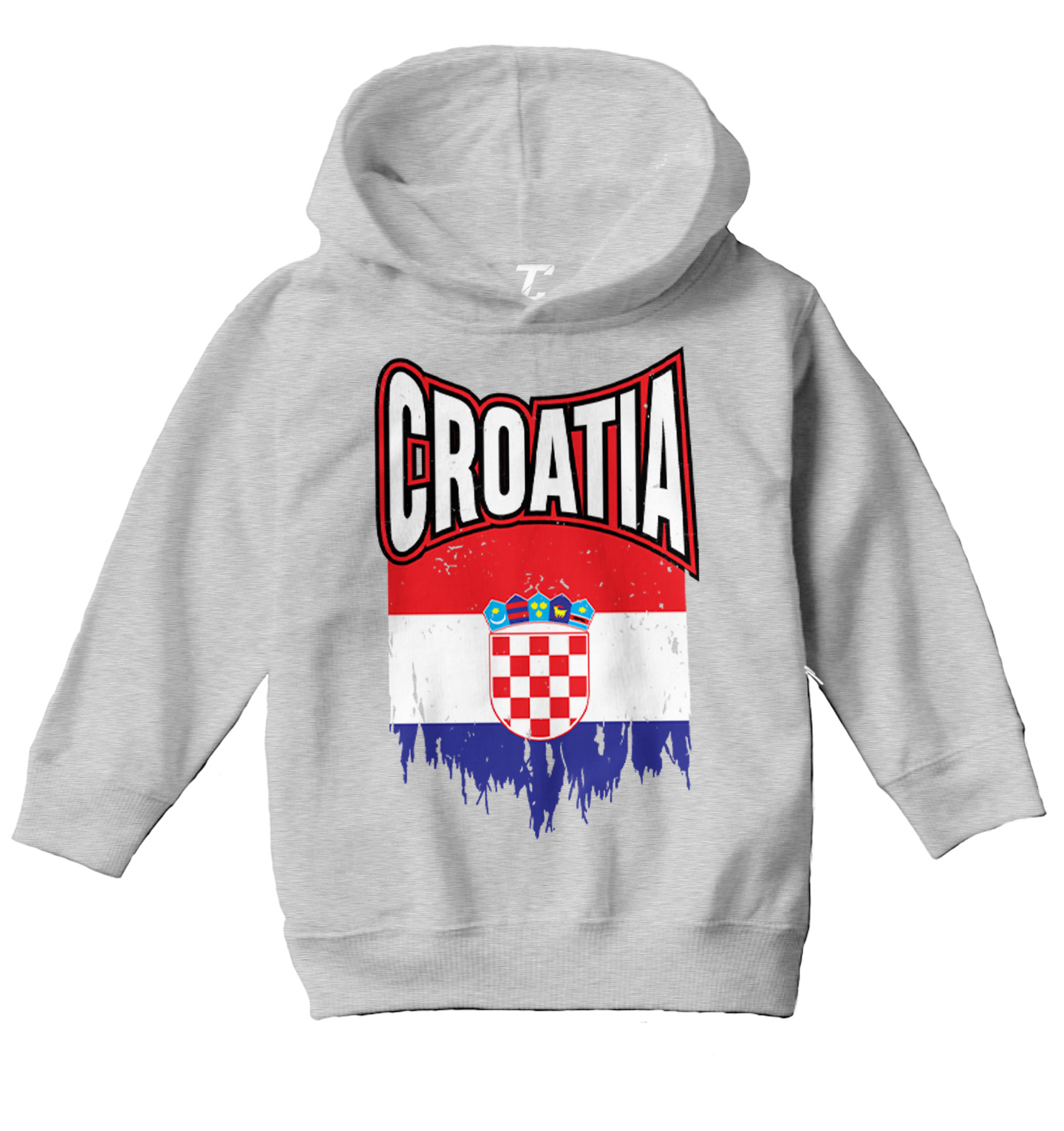Croatia Torn Flag - Croatian Pride Proud Strong Toddler/Youth Hoodie - Picture 6 of 12