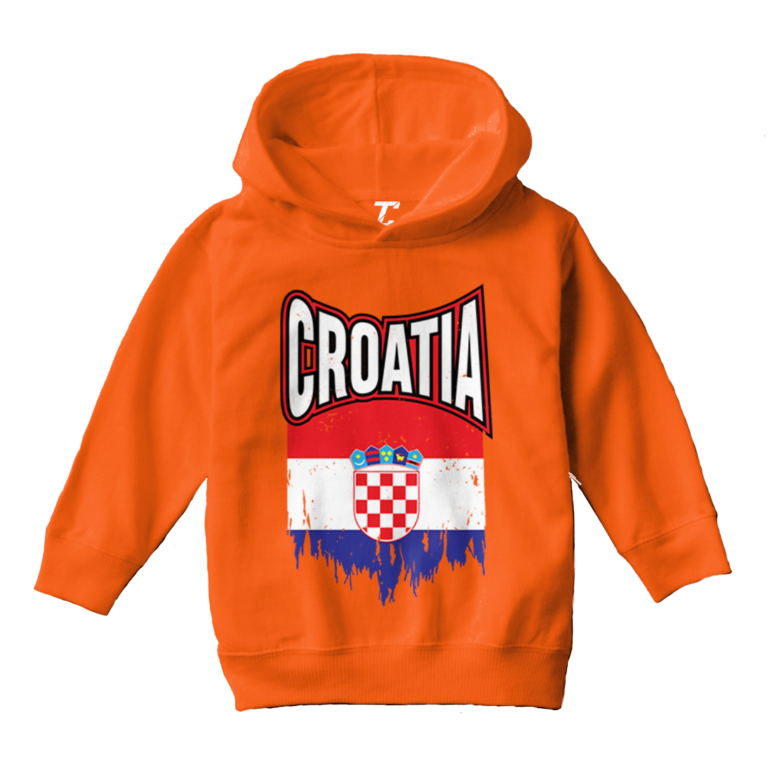 Croatia Torn Flag - Croatian Pride Proud Strong Toddler/Youth Hoodie - Picture 8 of 12