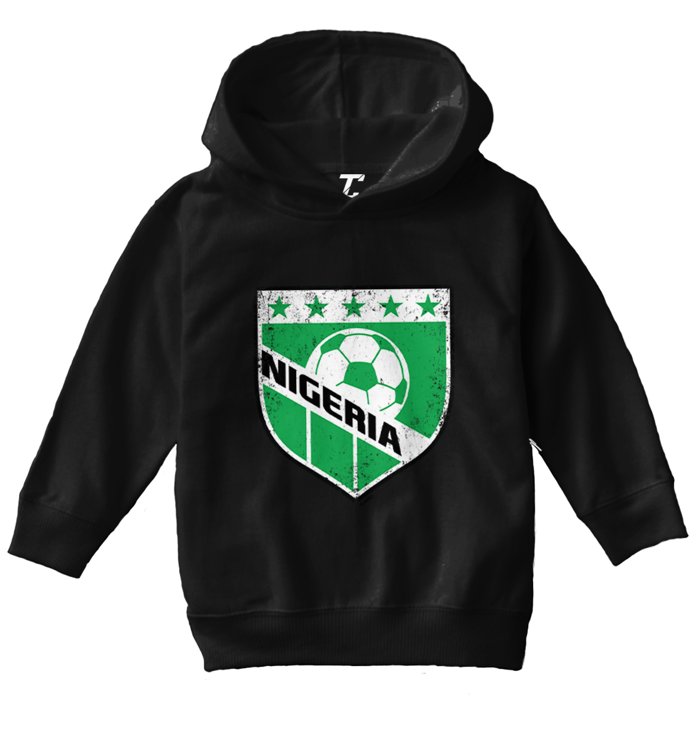 Nigeria Soccer - Distressed Nigerian Badge Proud Pride Toddler/Youth Hoodie