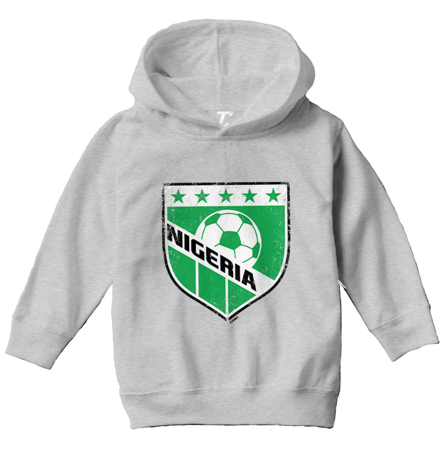 Nigeria Soccer - Distressed Nigerian Badge Proud Pride Toddler/Youth Hoodie - Picture 6 of 12