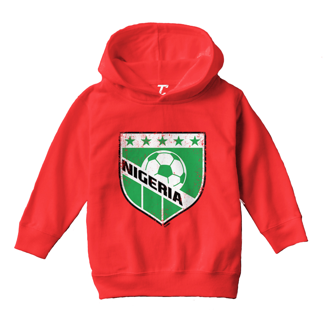 Nigeria Soccer - Distressed Nigerian Badge Proud Pride Toddler/Youth Hoodie - Picture 10 of 12