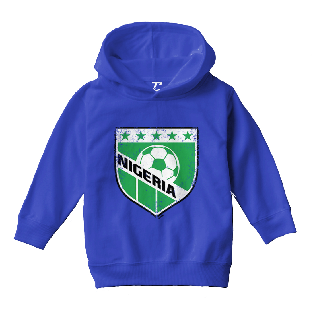 Nigeria Soccer - Distressed Nigerian Badge Proud Pride Toddler/Youth Hoodie - Picture 11 of 12