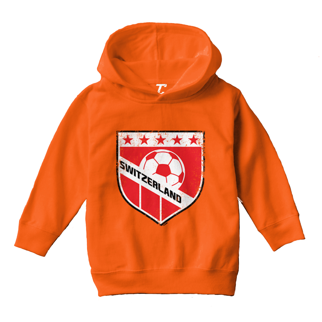 Switzerland Soccer - Distressed Badge Pride Proud Toddler/Youth Hoodie - Picture 8 of 12
