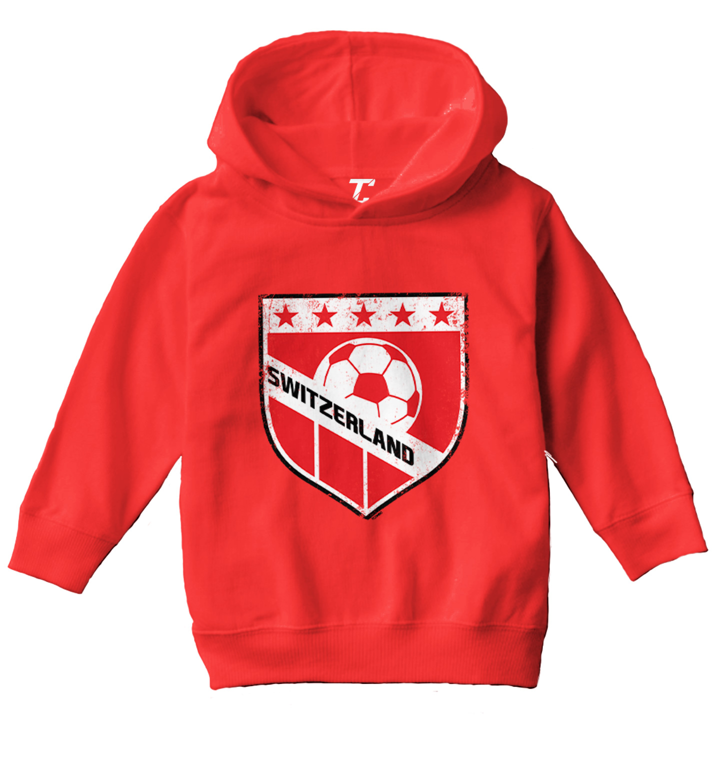Switzerland Soccer - Distressed Badge Pride Proud Toddler/Youth Hoodie - Picture 10 of 12