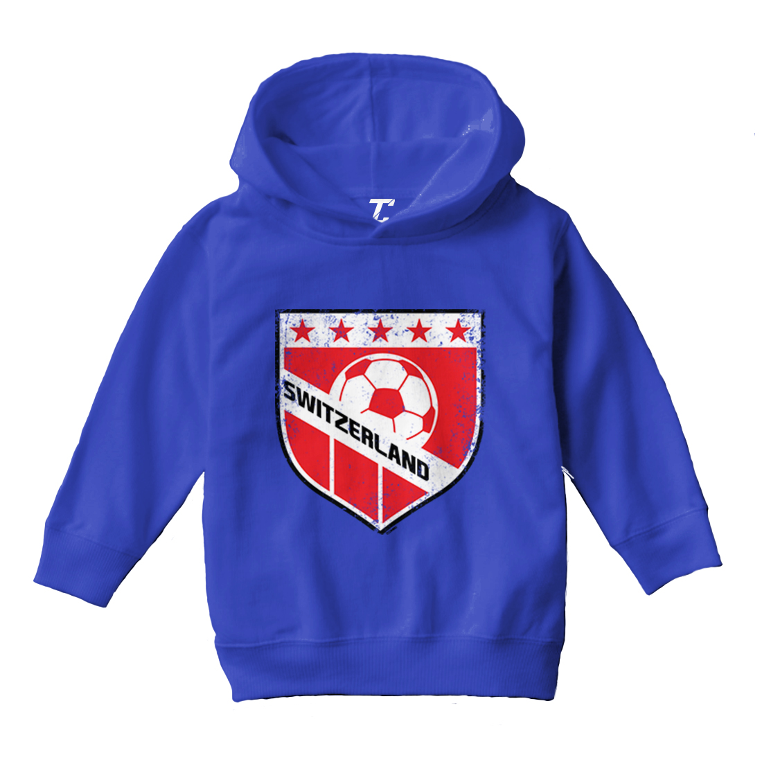 Switzerland Soccer - Distressed Badge Pride Proud Toddler/Youth Hoodie - Picture 11 of 12