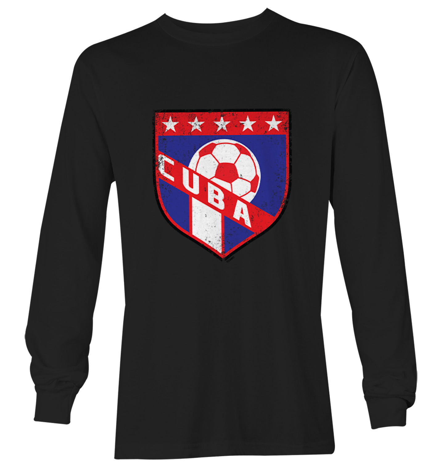 Cuba Soccer - Distressed Cuban Badge Proud Pride Youth T-Shirt - Picture 13 of 20