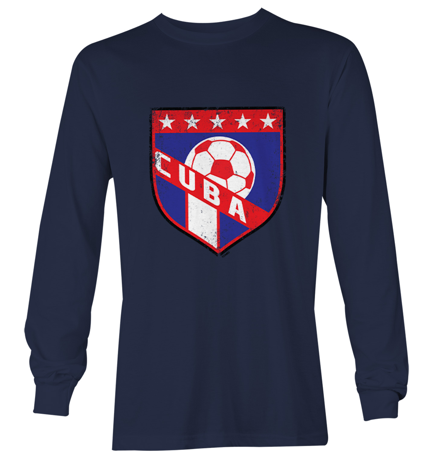 Cuba Soccer - Distressed Cuban Badge Proud Pride Youth T-Shirt - Picture 17 of 20