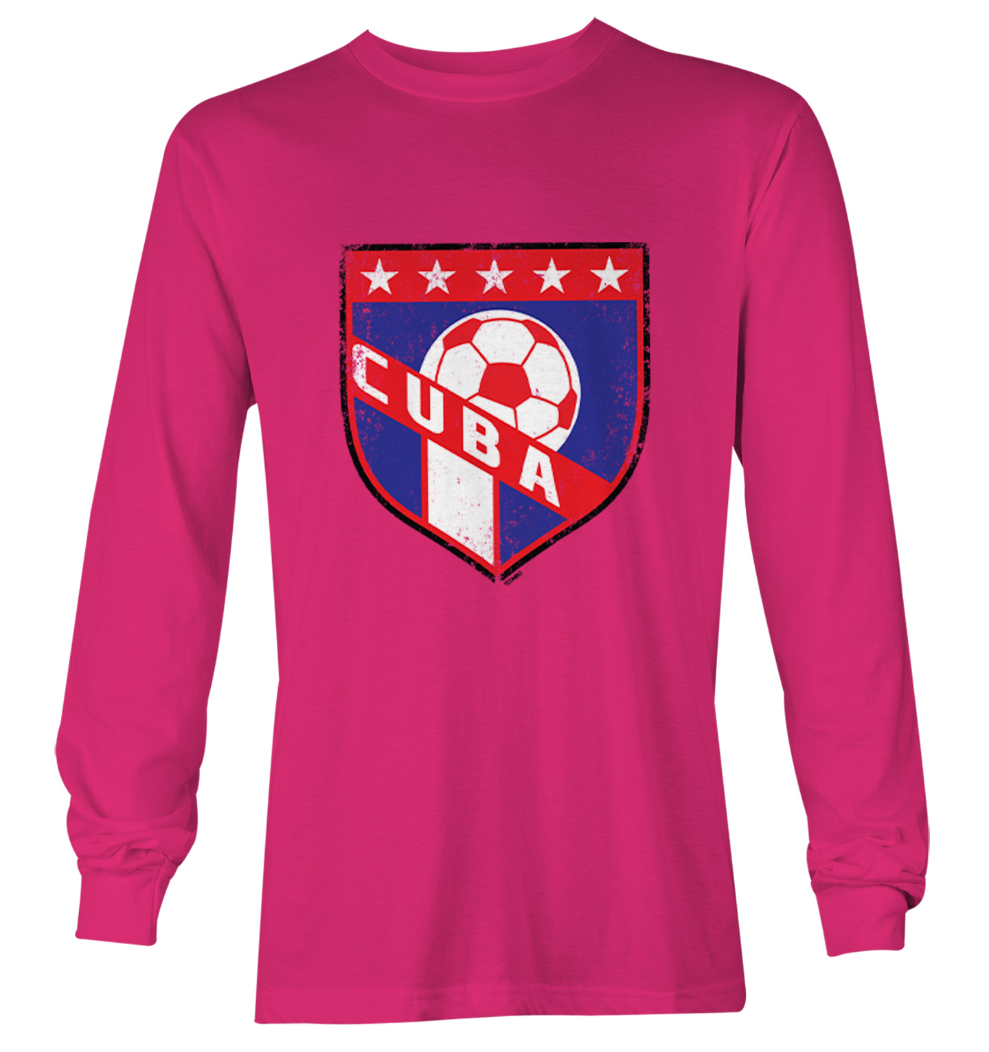 Cuba Soccer - Distressed Cuban Badge Proud Pride Youth T-Shirt - Picture 18 of 20