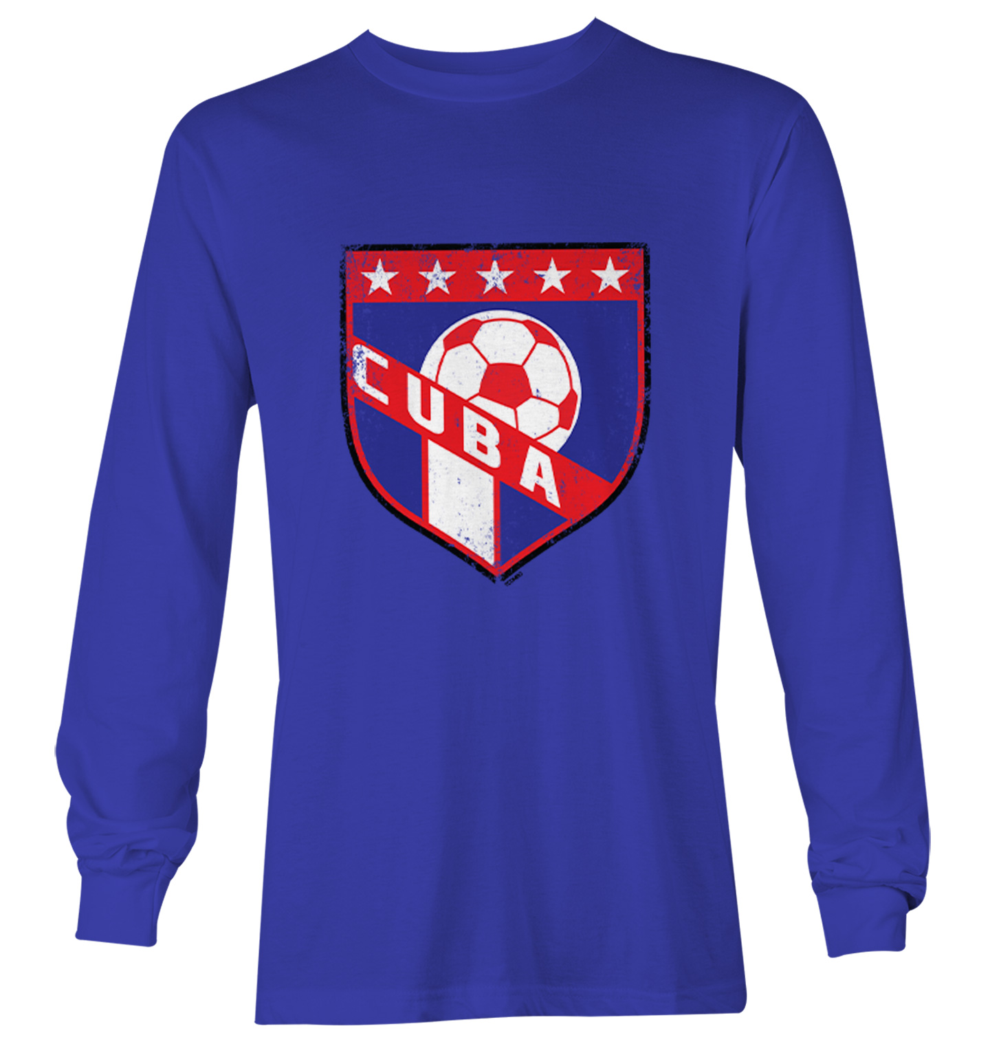 Cuba Soccer - Distressed Cuban Badge Proud Pride Youth T-Shirt - Picture 20 of 20