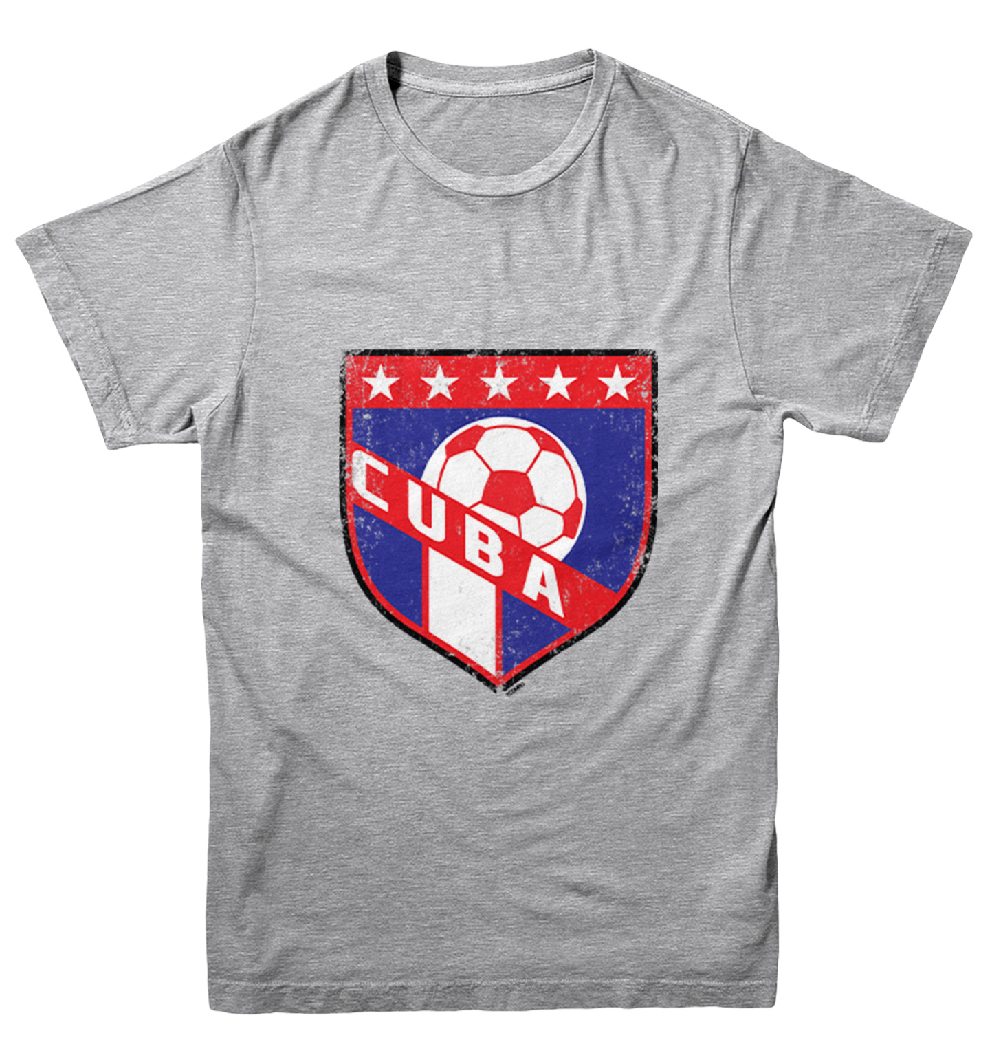 Cuba Soccer - Distressed Cuban Badge Proud Pride Youth T-Shirt - Picture 6 of 20