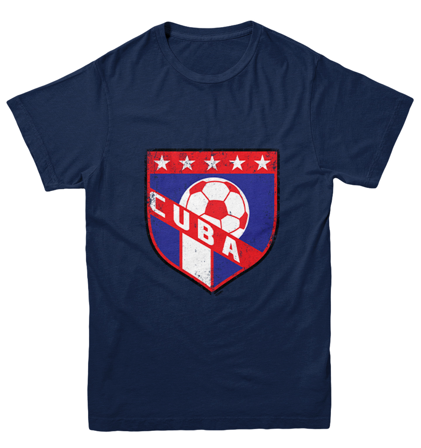Cuba Soccer - Distressed Cuban Badge Proud Pride Youth T-Shirt - Picture 7 of 20