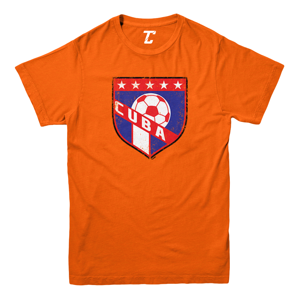 Cuba Soccer - Distressed Cuban Badge Proud Pride Youth T-Shirt - Picture 8 of 20