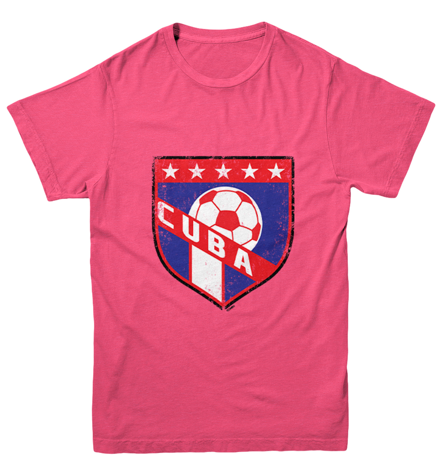 Cuba Soccer - Distressed Cuban Badge Proud Pride Youth T-Shirt - Picture 9 of 20