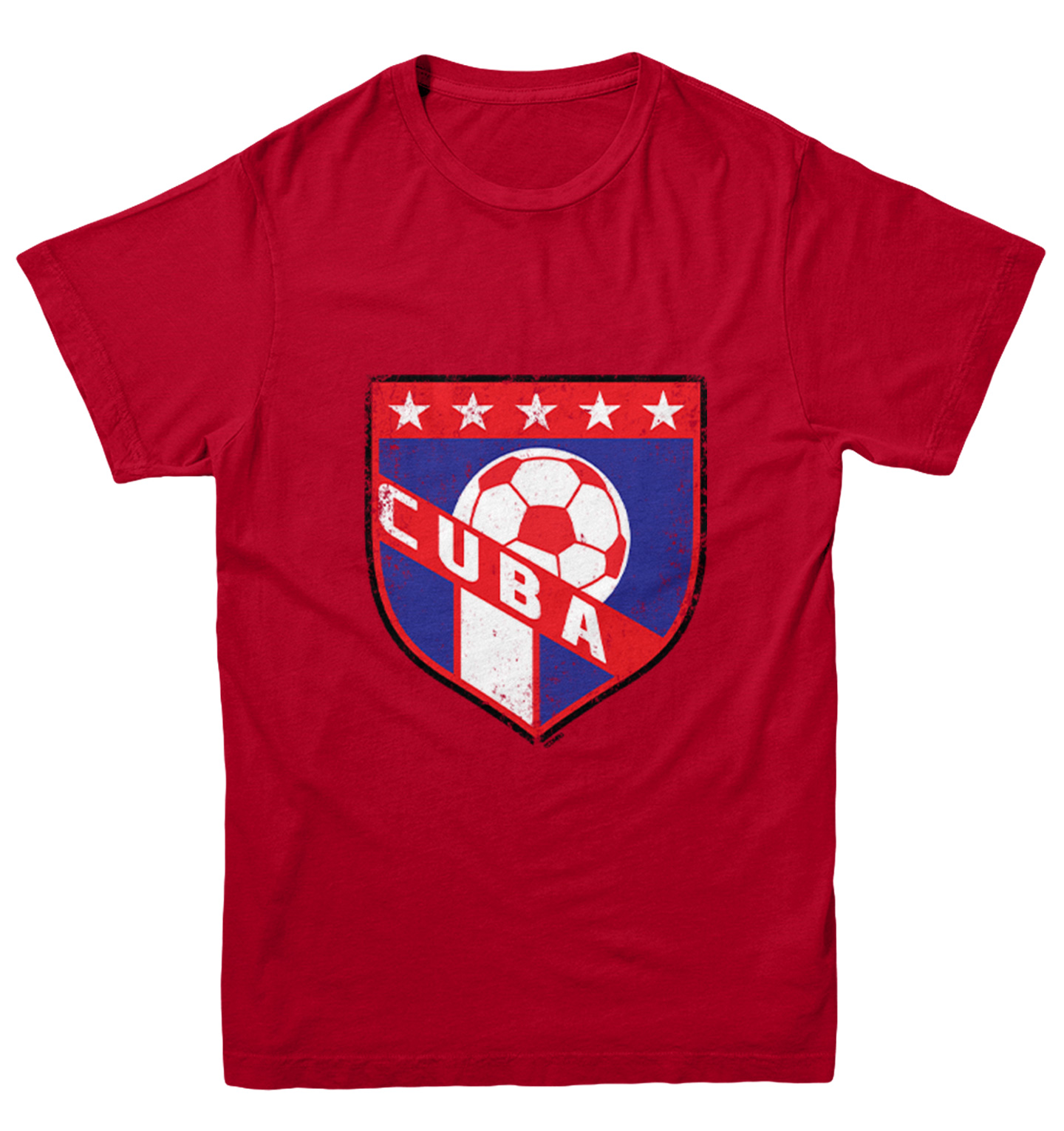 Cuba Soccer - Distressed Cuban Badge Proud Pride Youth T-Shirt - Picture 11 of 20