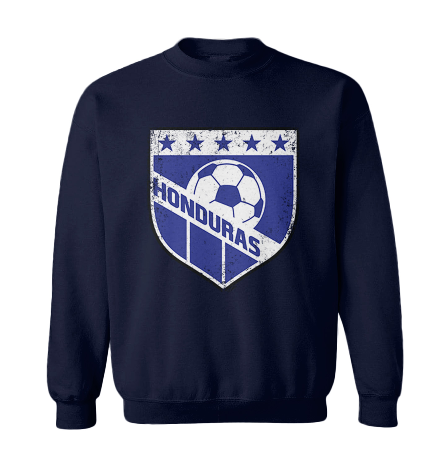 Honduras Soccer - Distressed Honduran Badge Proud Toddler Crewneck Sweater - Picture 5 of 8