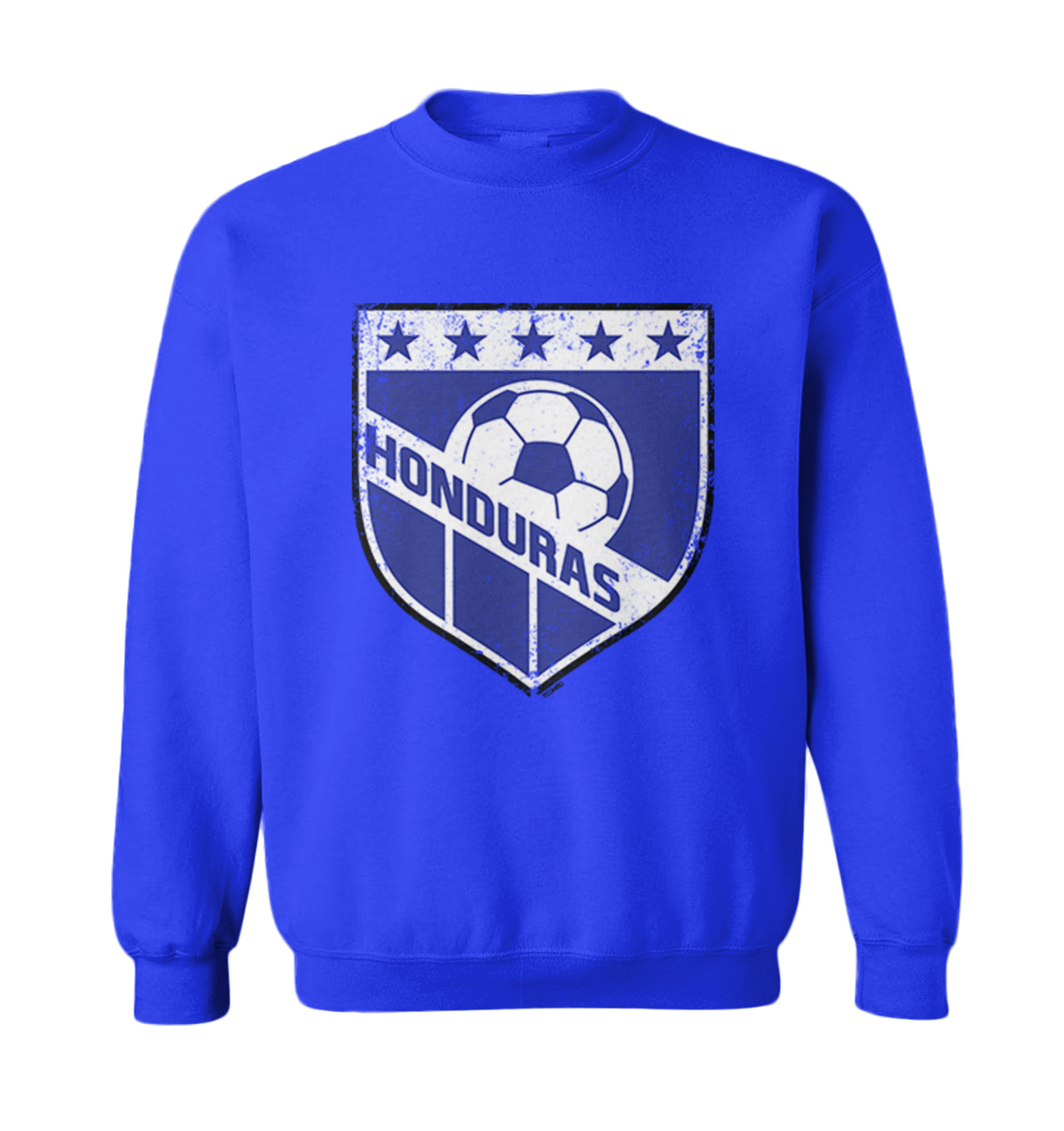 Honduras Soccer - Distressed Honduran Badge Proud Toddler Crewneck Sweater - Picture 8 of 8