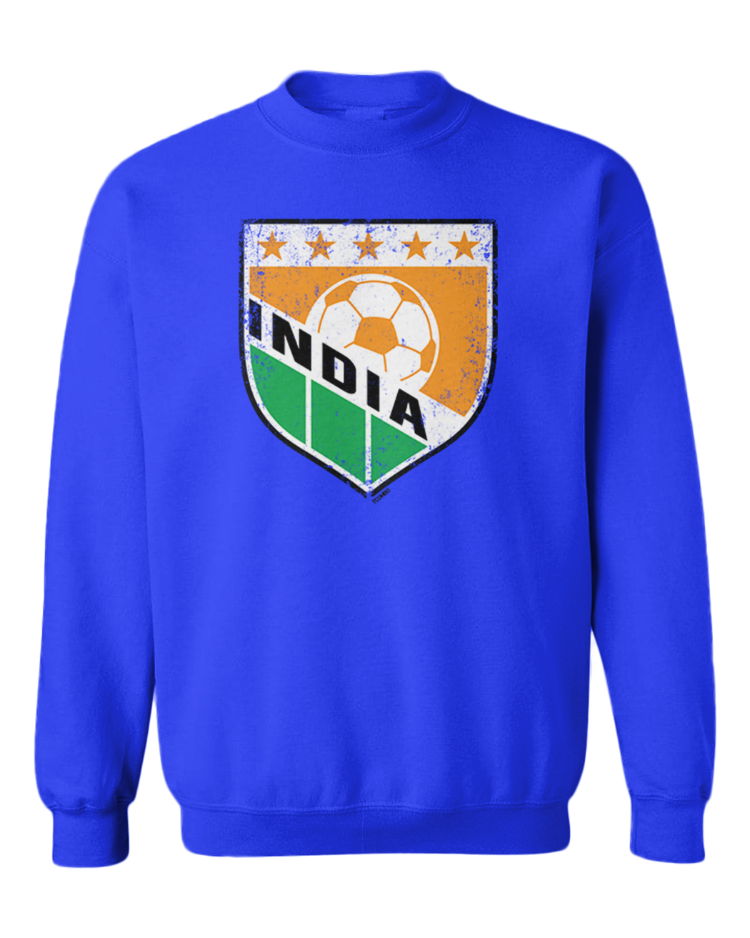 India Soccer - Distressed Indian Badge Proud Pride Toddler Crewneck Sweater - Picture 8 of 8