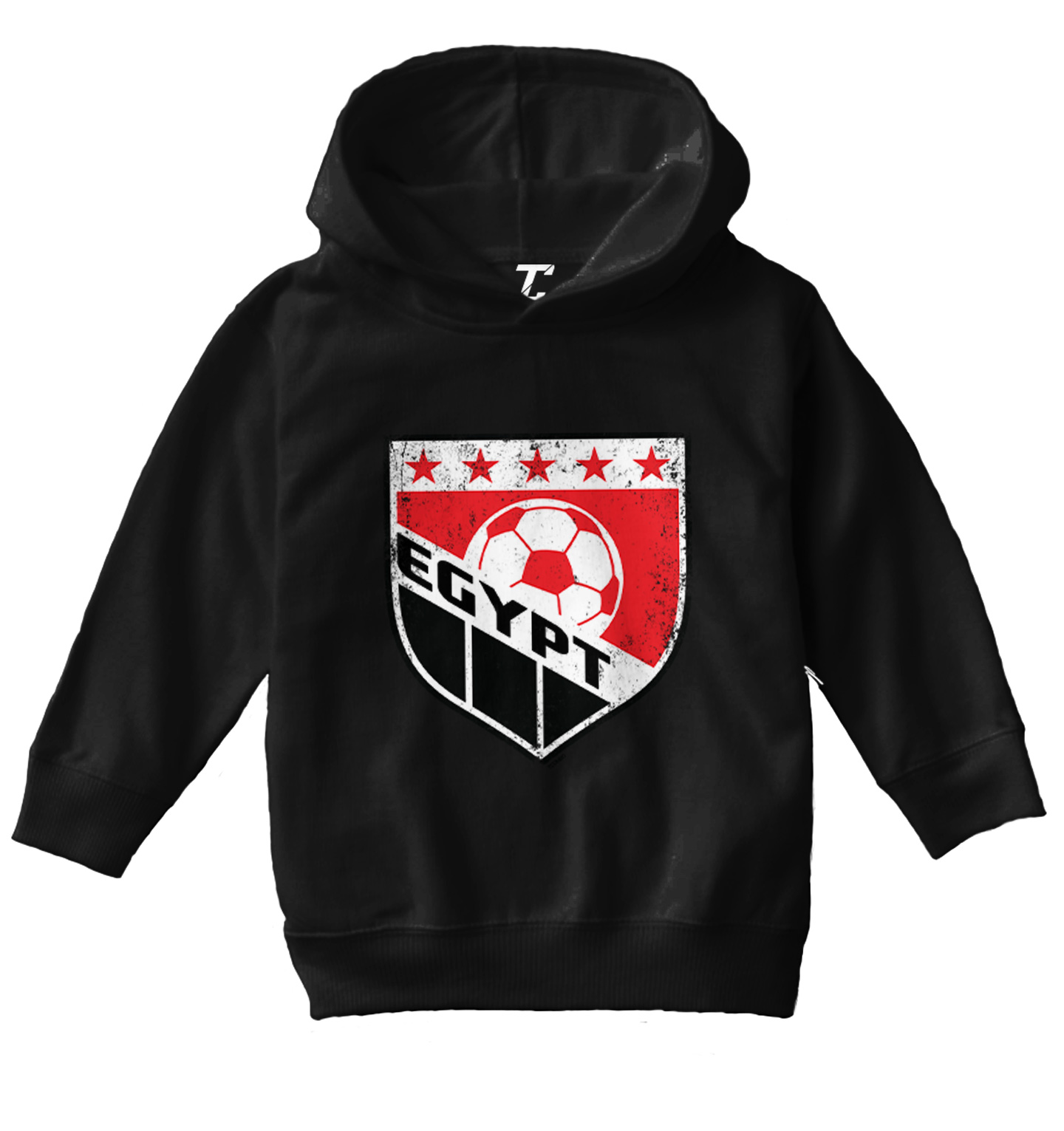 Egypt Soccer - Distressed Egyptian Badge Proud Pride Toddler/Youth Hoodie - Picture 2 of 12