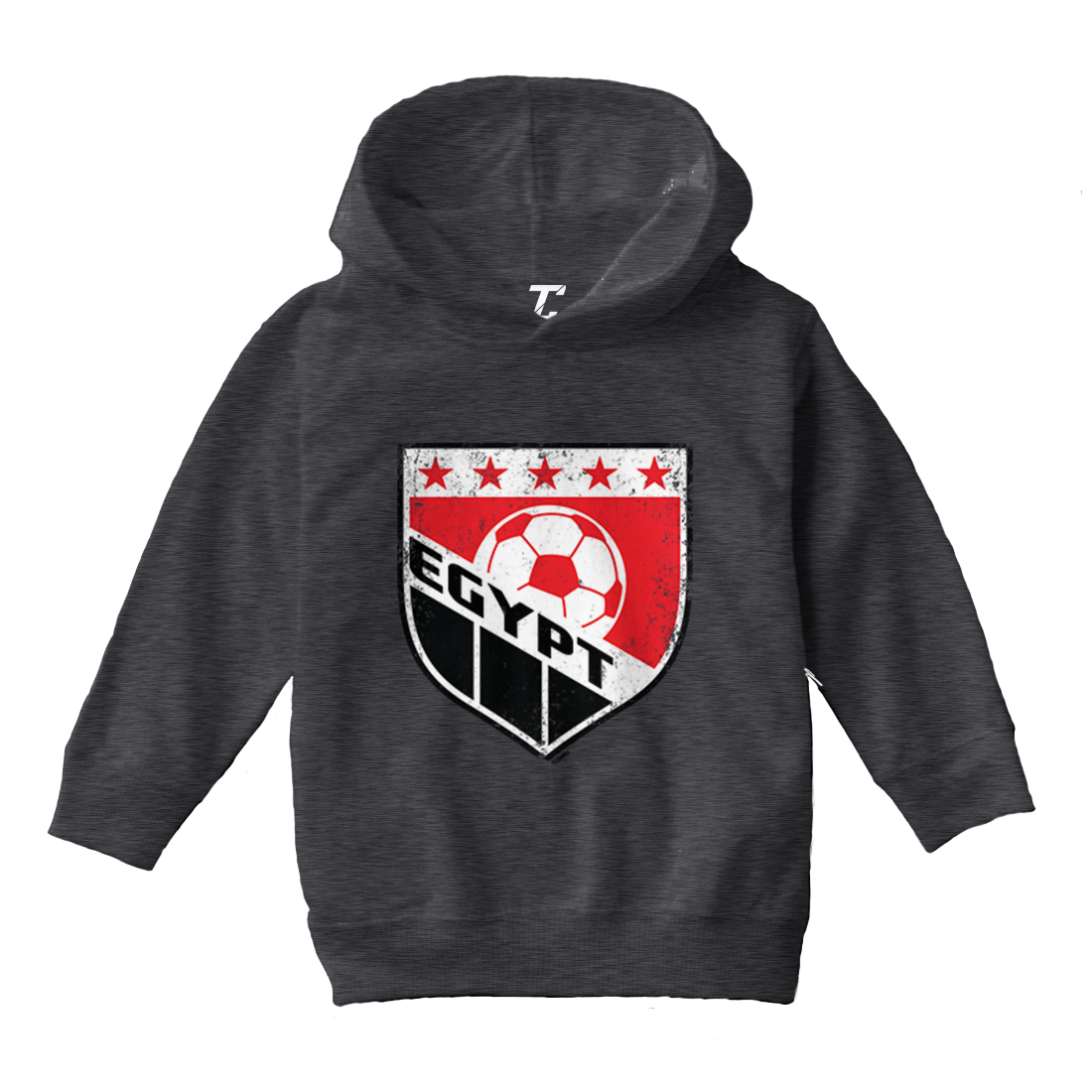 Egypt Soccer - Distressed Egyptian Badge Proud Pride Toddler/Youth Hoodie - Picture 3 of 12