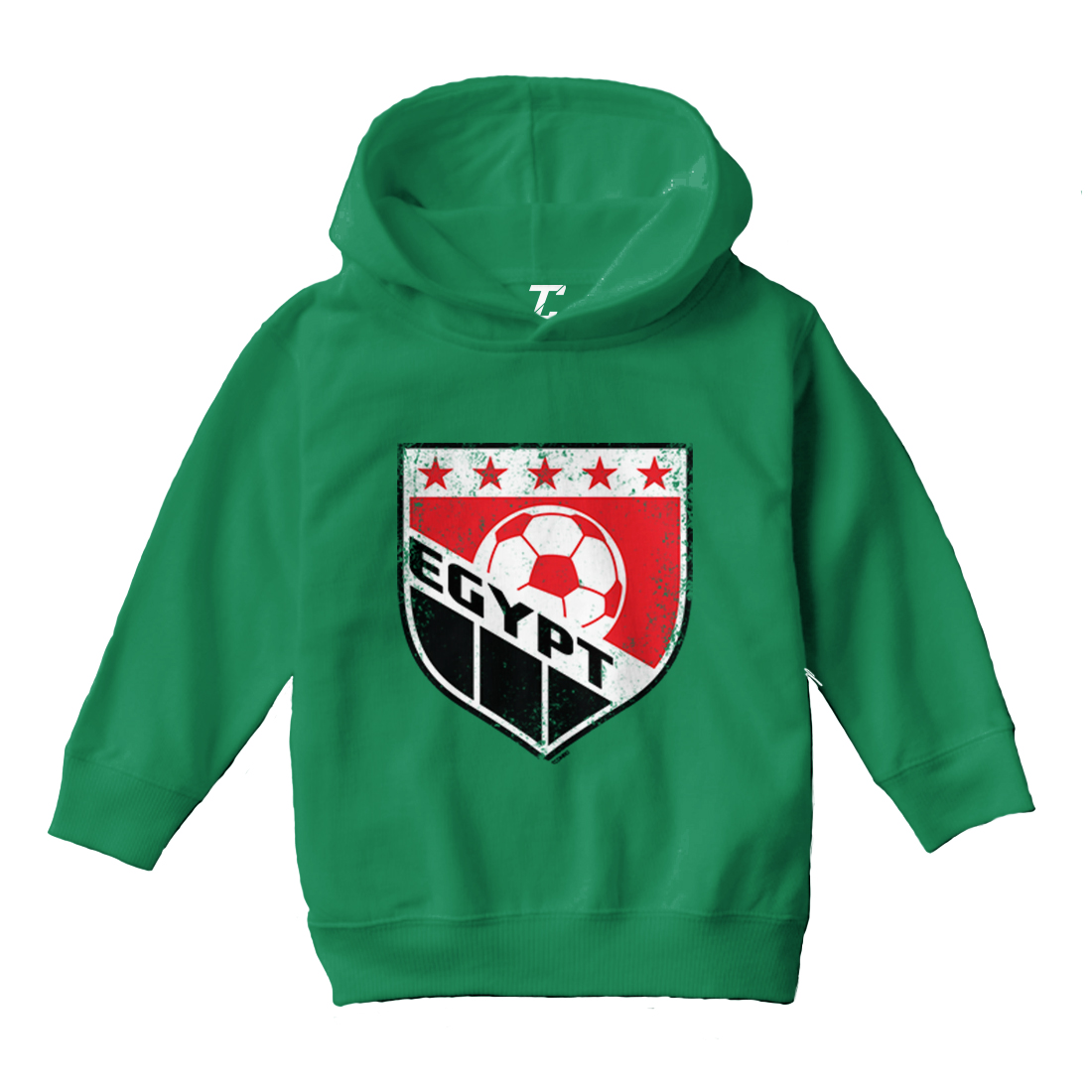 Egypt Soccer - Distressed Egyptian Badge Proud Pride Toddler/Youth Hoodie - Picture 5 of 12