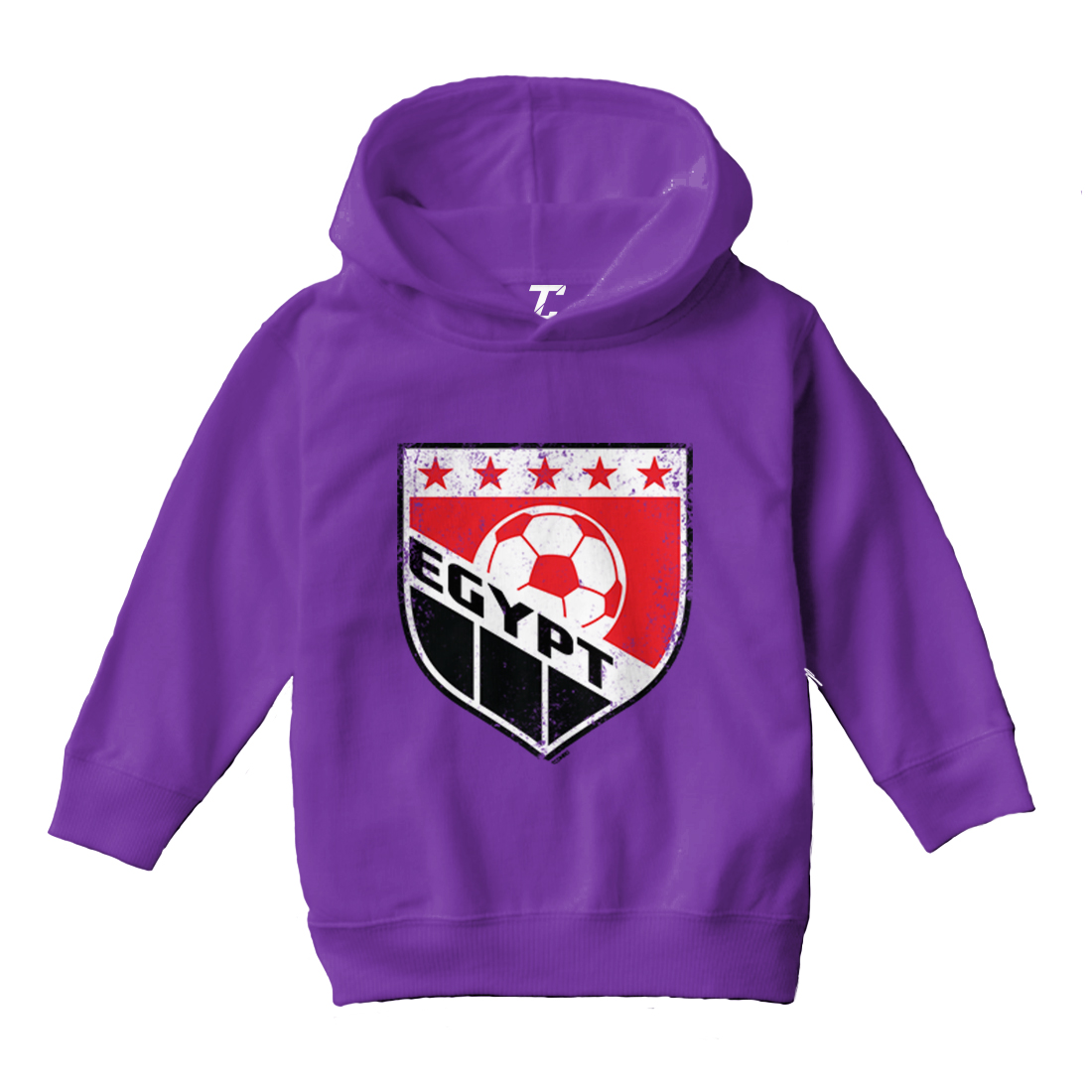 Egypt Soccer - Distressed Egyptian Badge Proud Pride Toddler/Youth Hoodie - Picture 9 of 12