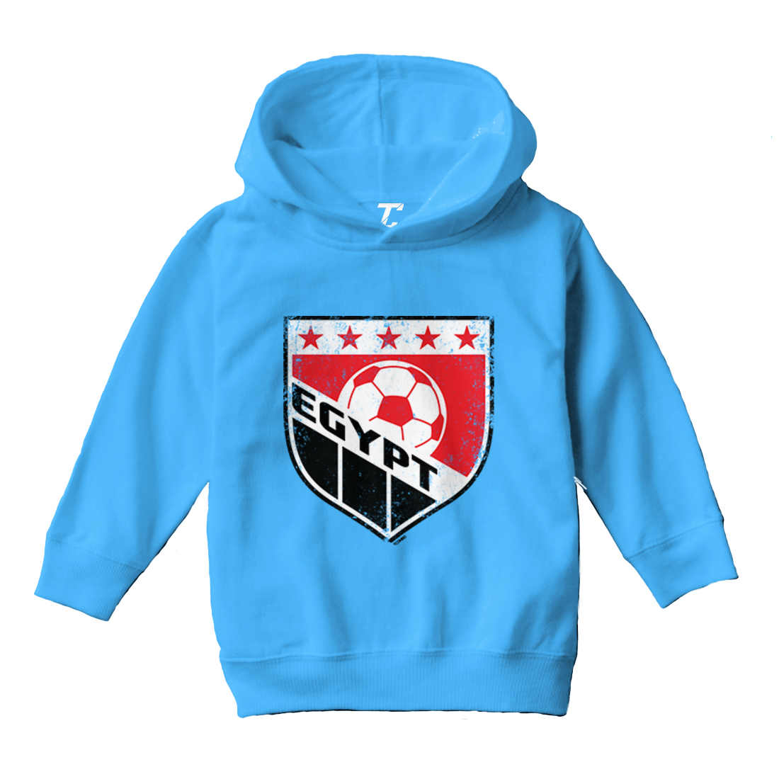 Egypt Soccer - Distressed Egyptian Badge Proud Pride Toddler/Youth Hoodie - Picture 12 of 12