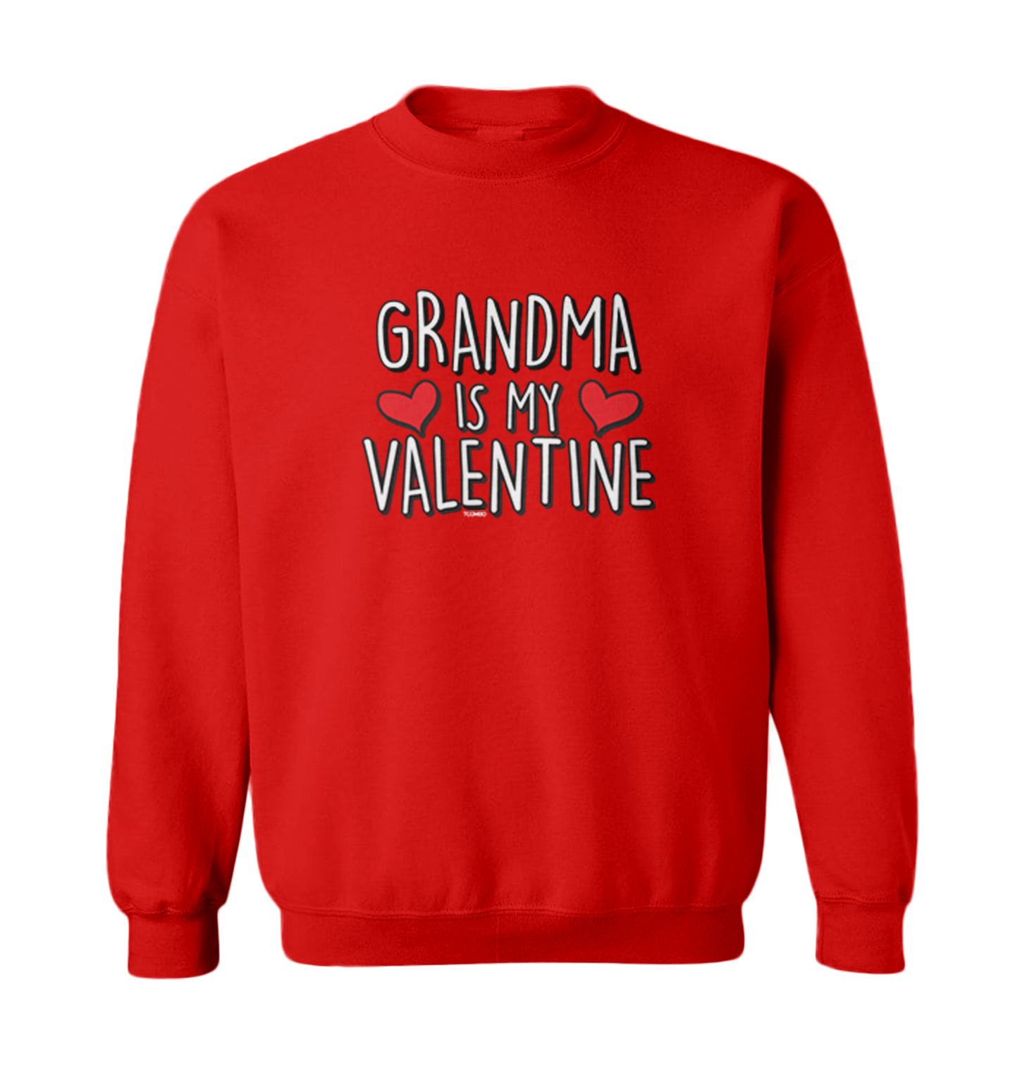 Grandma Is My Valentine - Valentine's Day Love Heart Toddler Crewneck Sweater - Picture 7 of 8