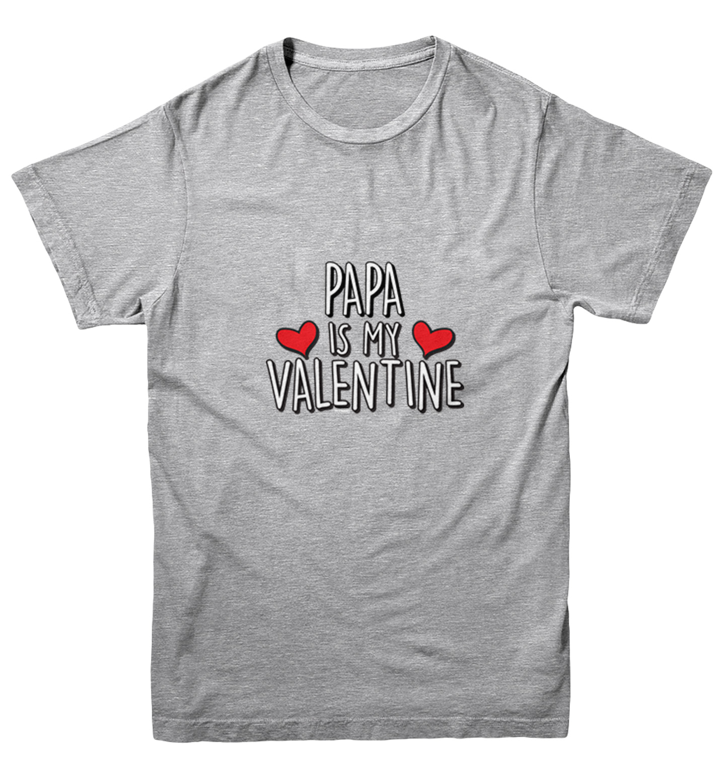 Papa Is My Valentine - Valentine's Day Love Heart Youth T-Shirt - Picture 6 of 20