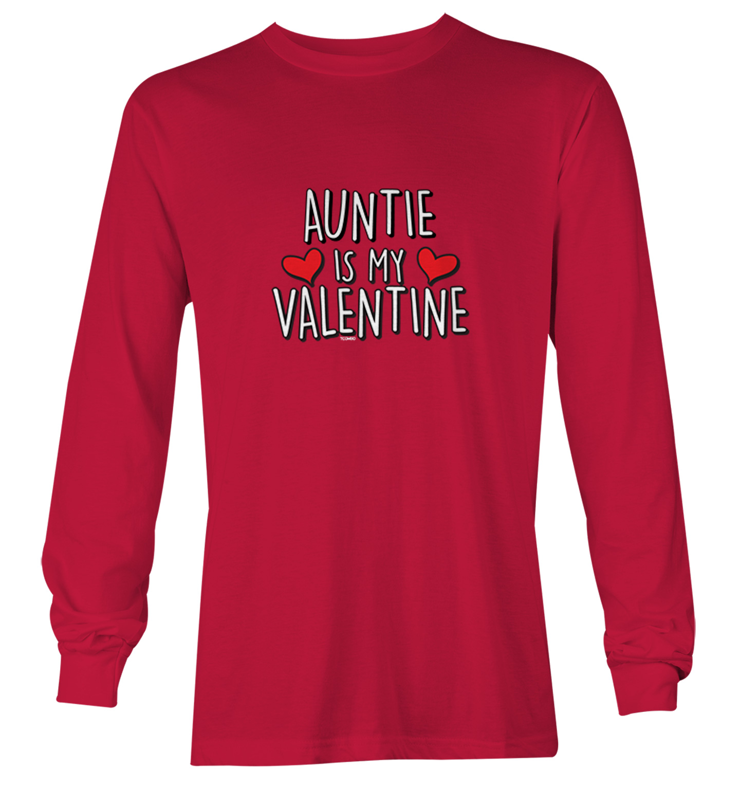 Auntie Is My Valentine - Valentine's Day Love Heart Youth T-Shirt - Picture 19 of 20