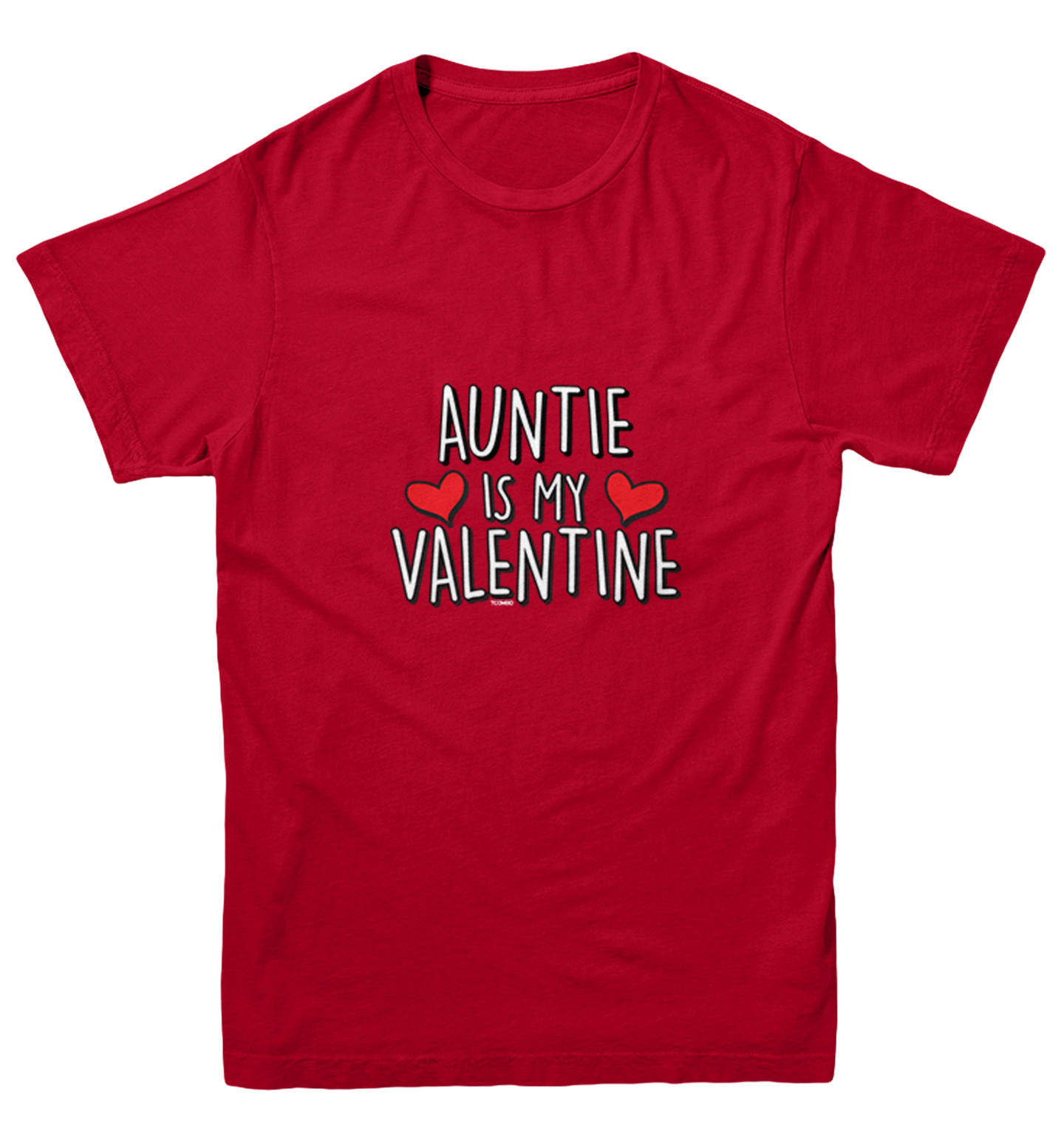 Auntie Is My Valentine - Valentine's Day Love Heart Youth T-Shirt - Picture 11 of 20