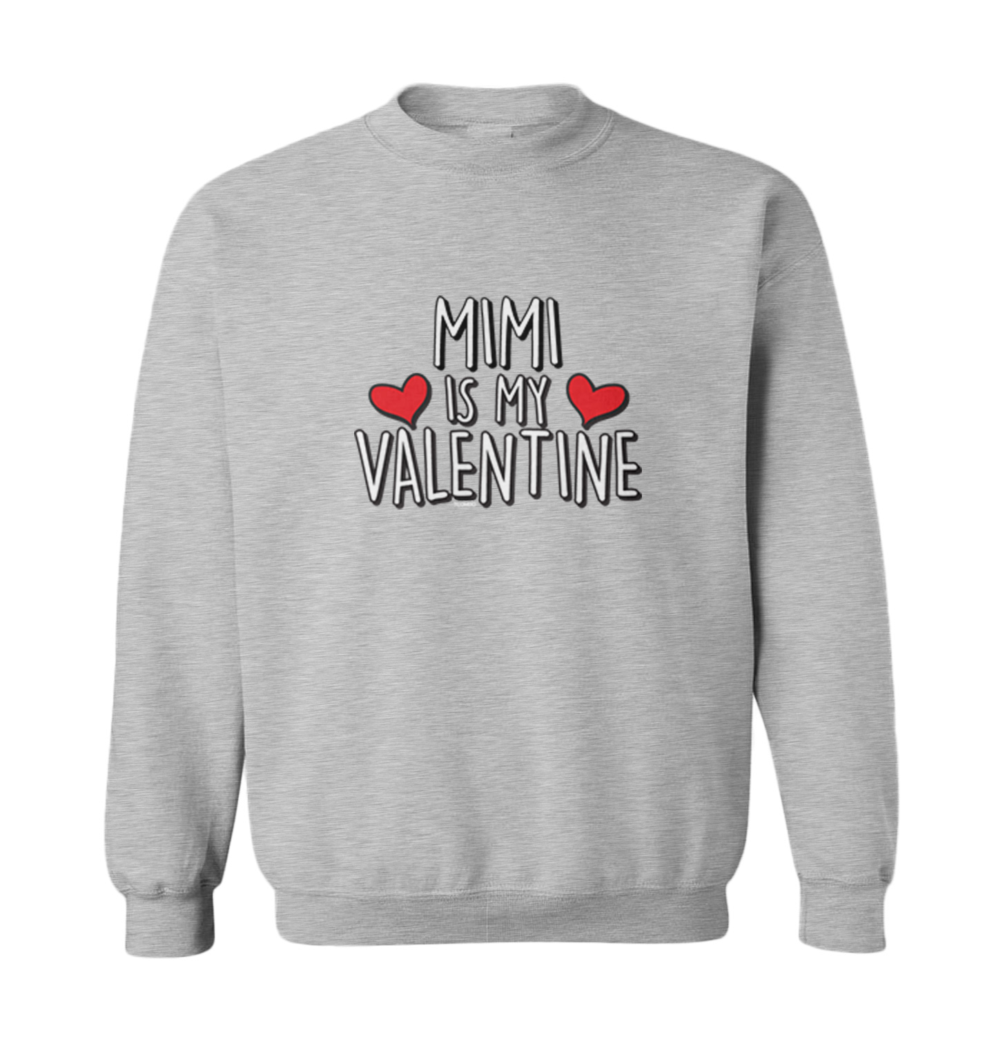 Mimi Is My Valentine - Valentine's Day Love Heart Toddler Crewneck Sweater - Picture 4 of 8