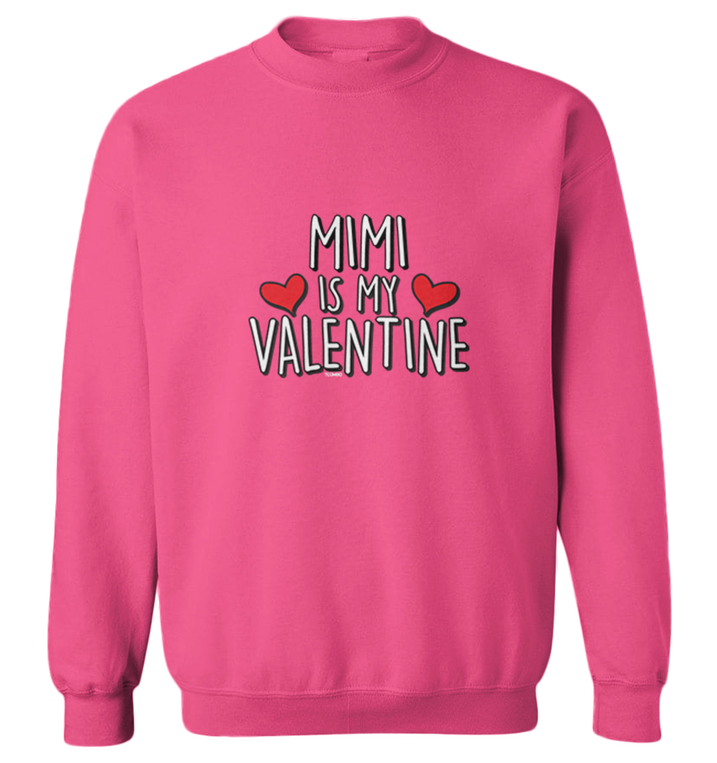 Mimi Is My Valentine - Valentine's Day Love Heart Toddler Crewneck Sweater - Picture 6 of 8
