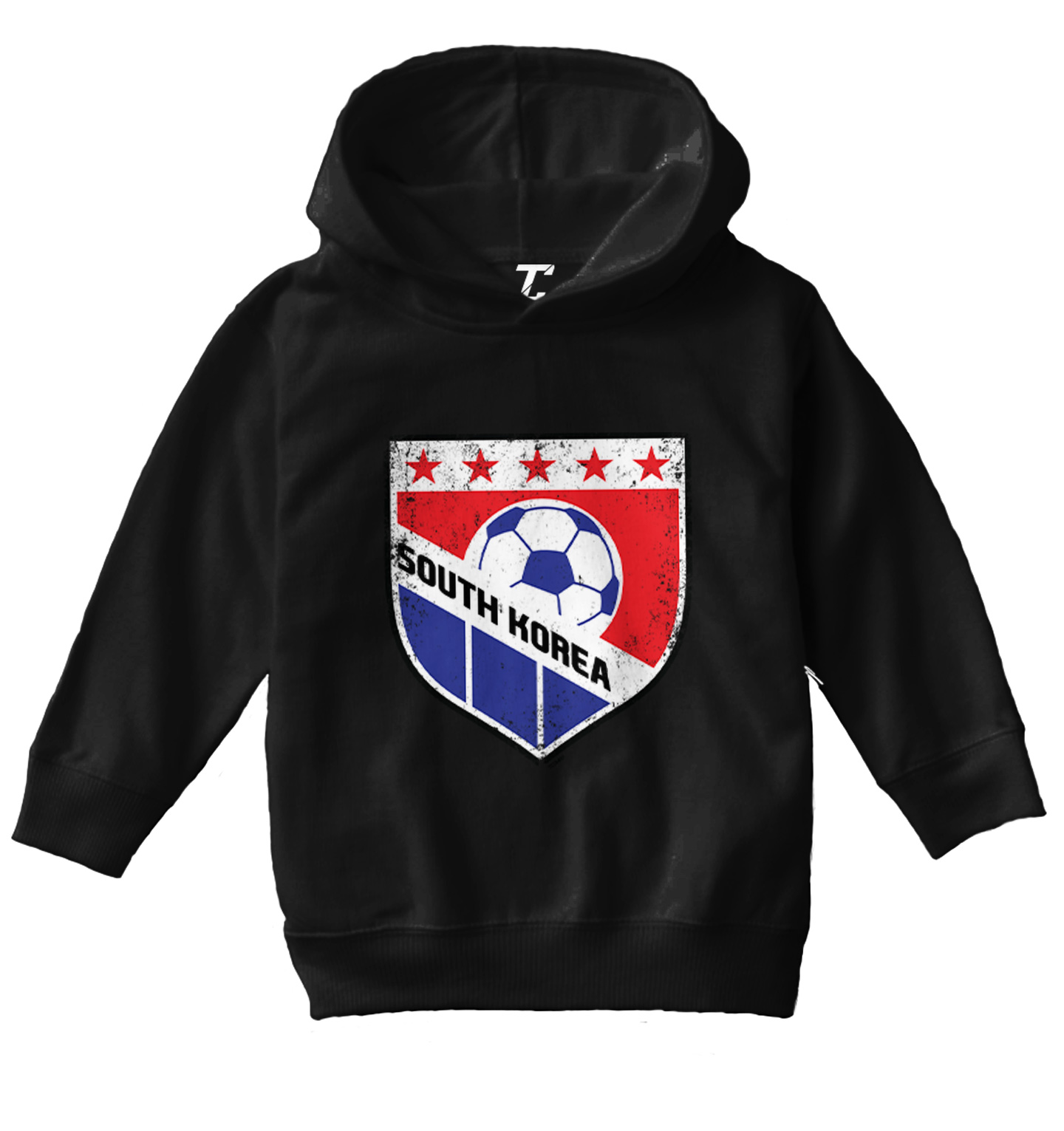 South Korea Soccer - Distressed Korean Badge Pride Toddler/Youth Hoodie - Picture 2 of 12
