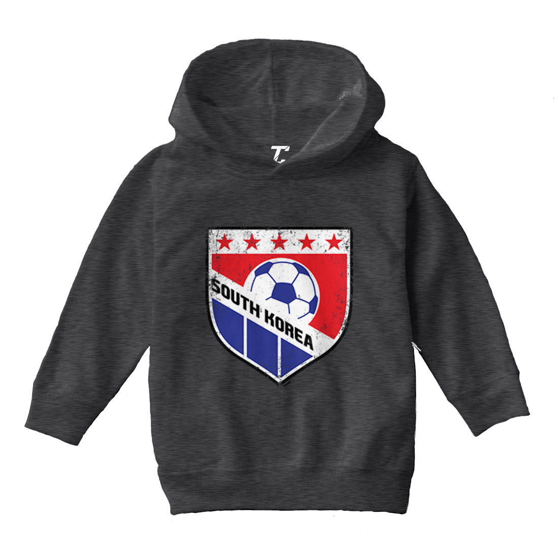 South Korea Soccer - Distressed Korean Badge Pride Toddler/Youth Hoodie - Picture 3 of 12