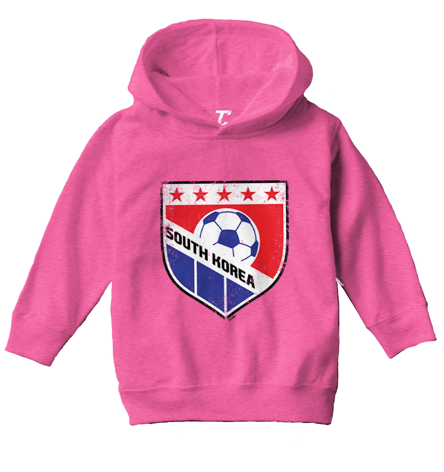 South Korea Soccer - Distressed Korean Badge Pride Toddler/Youth Hoodie - Picture 4 of 12