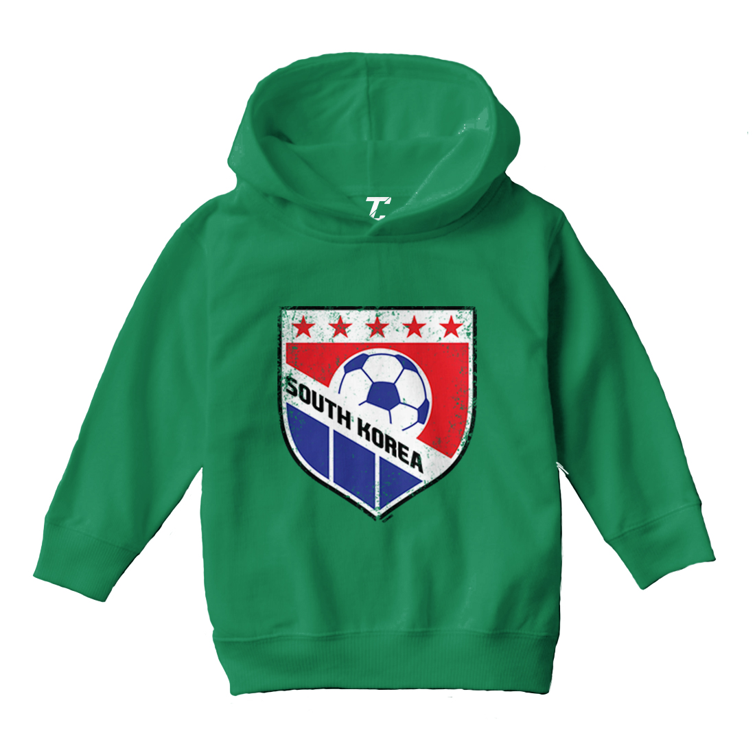 South Korea Soccer - Distressed Korean Badge Pride Toddler/Youth Hoodie - Picture 5 of 12