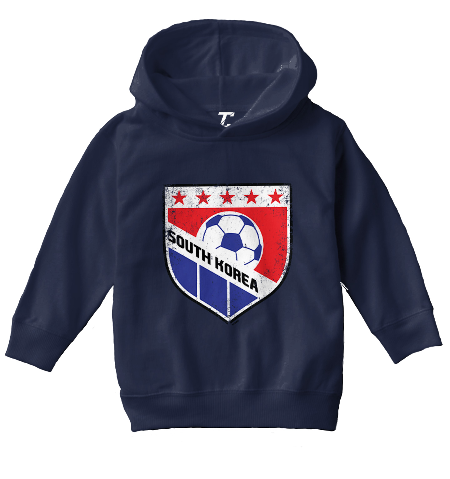 South Korea Soccer - Distressed Korean Badge Pride Toddler/Youth Hoodie - Picture 7 of 12
