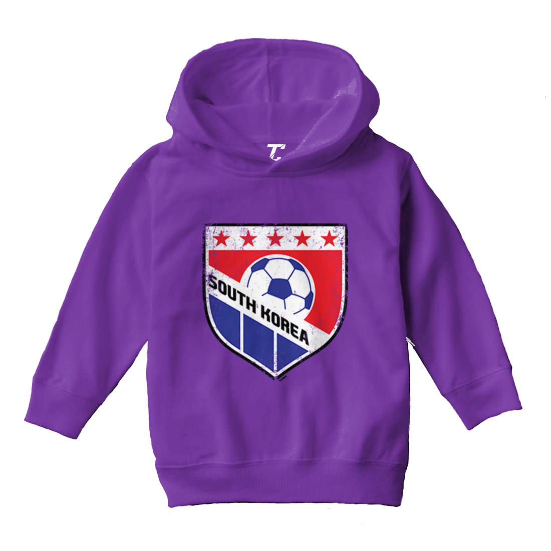 South Korea Soccer - Distressed Korean Badge Pride Toddler/Youth Hoodie - Picture 9 of 12