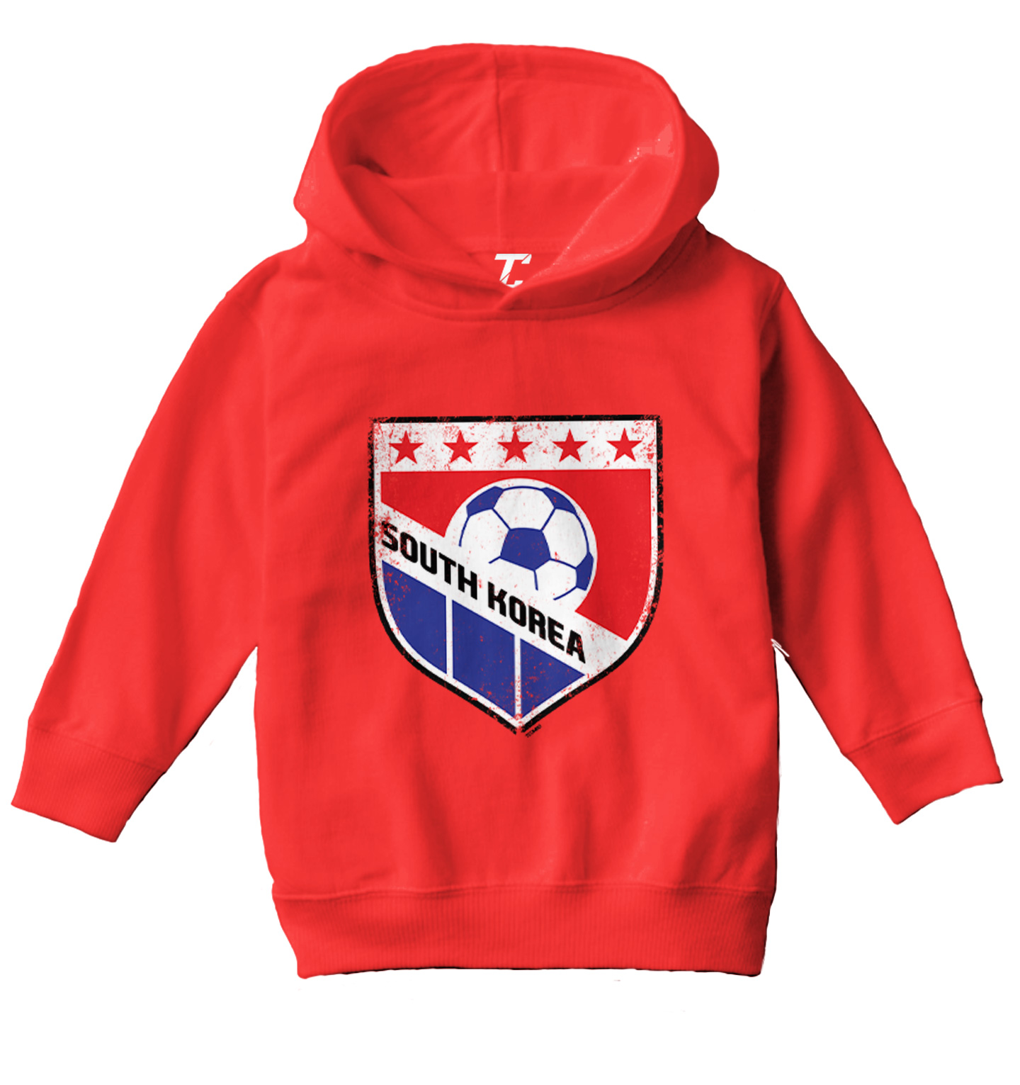 South Korea Soccer - Distressed Korean Badge Pride Toddler/Youth Hoodie - Picture 10 of 12