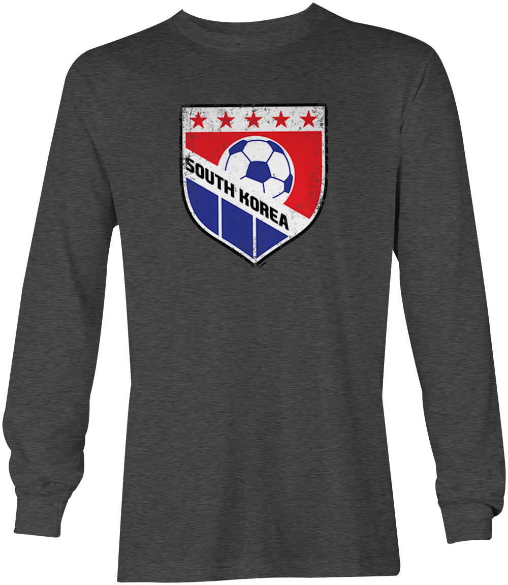 South Korea Soccer - Distressed Korean Badge Pride Youth T-Shirt - Picture 14 of 20