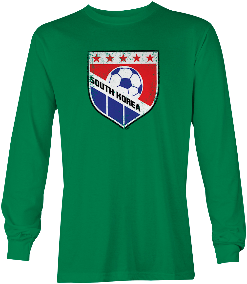 South Korea Soccer - Distressed Korean Badge Pride Youth T-Shirt - Picture 15 of 20
