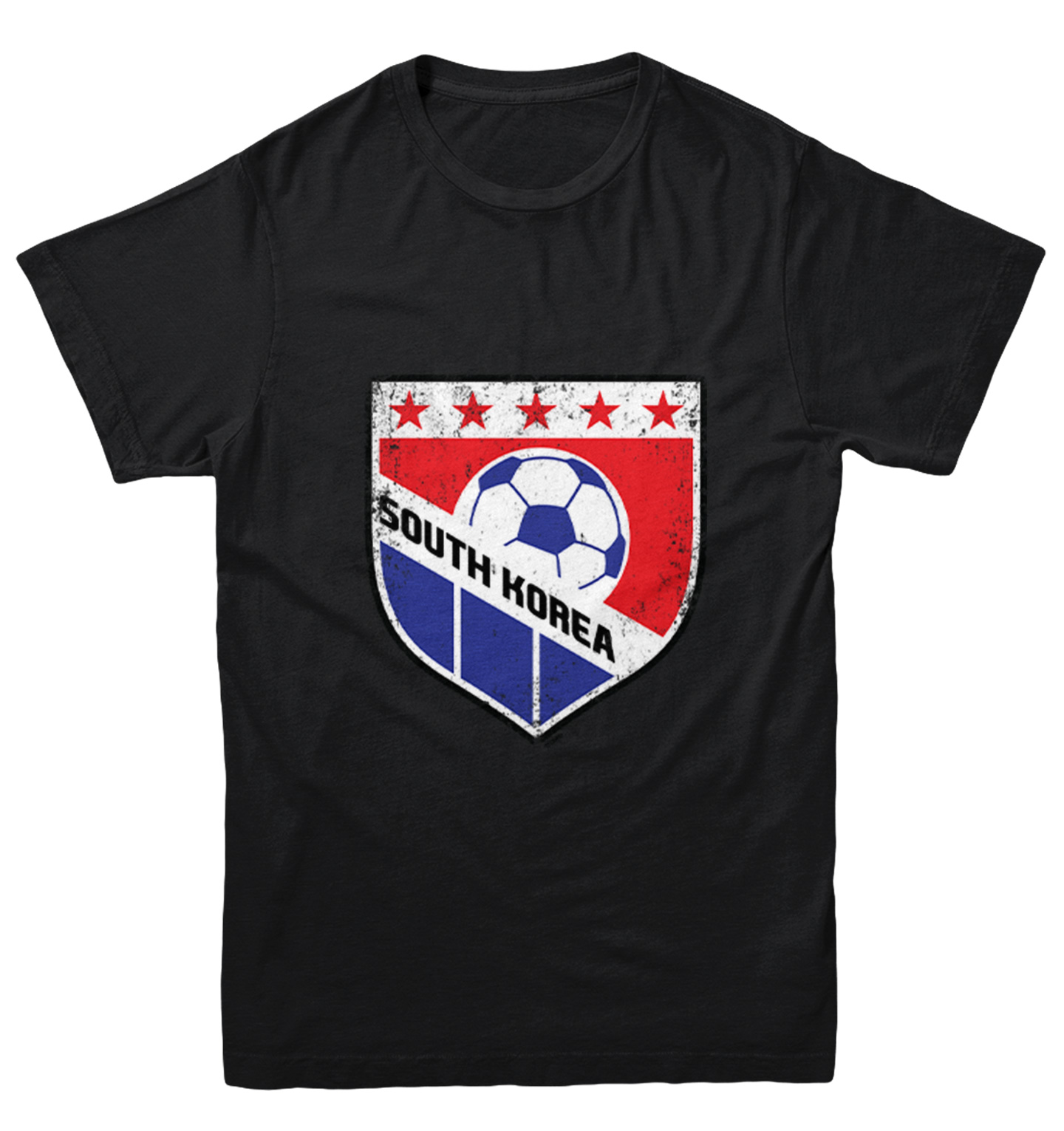 South Korea Soccer - Distressed Korean Badge Pride Youth T-Shirt - Picture 2 of 20